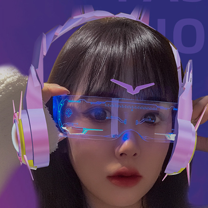 Lighting Decor Items - LED Luminous Colorful Sunglasses Modern Punk