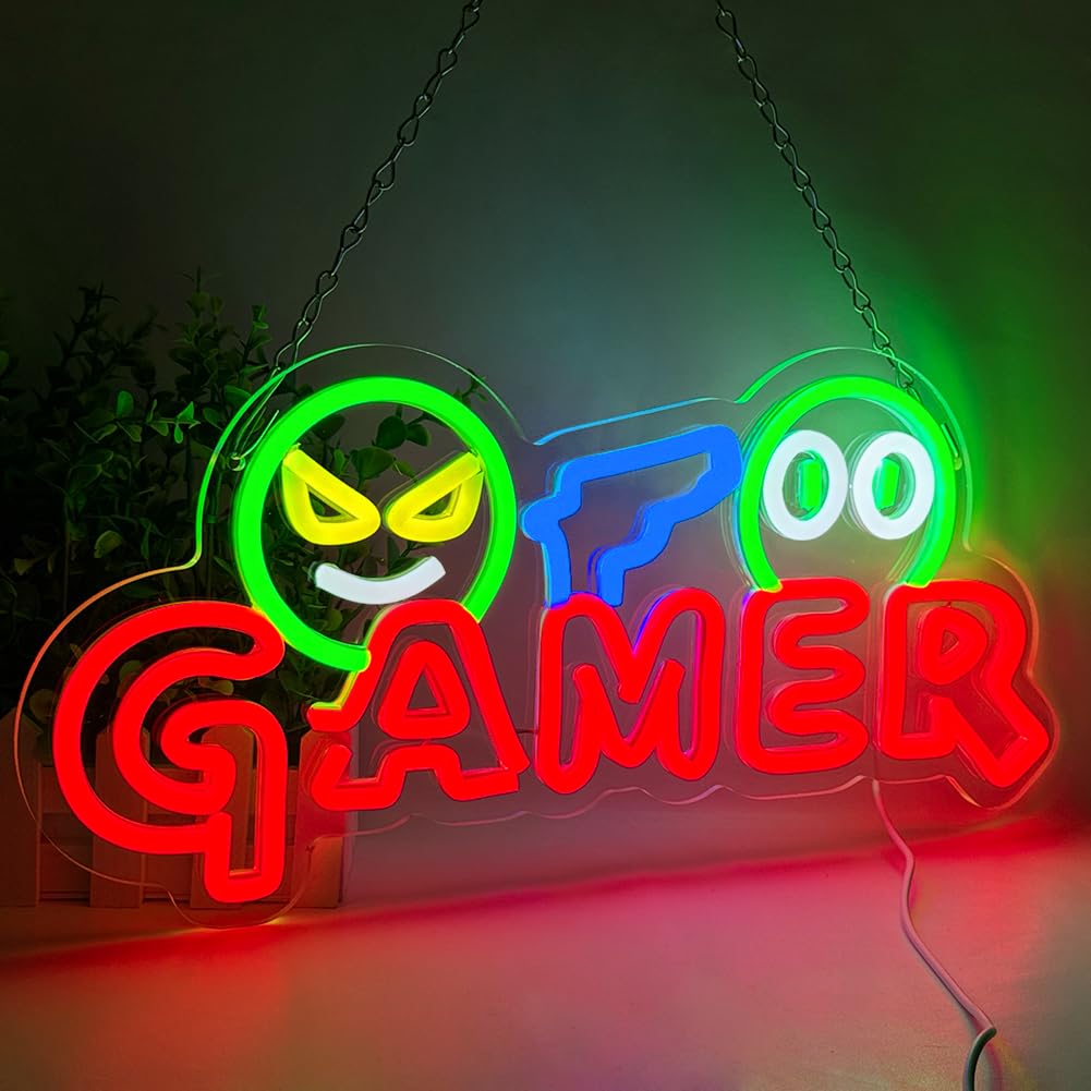 Gamer Neon Sign LED Wall Light - Lighting Decor Wedding recension och pris