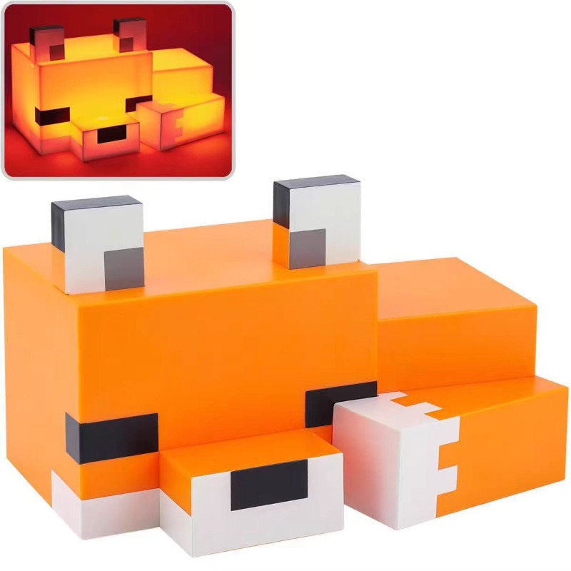 Cute Fox Night Light Hot New G - Lighting Decor Minecraft recension och pris
