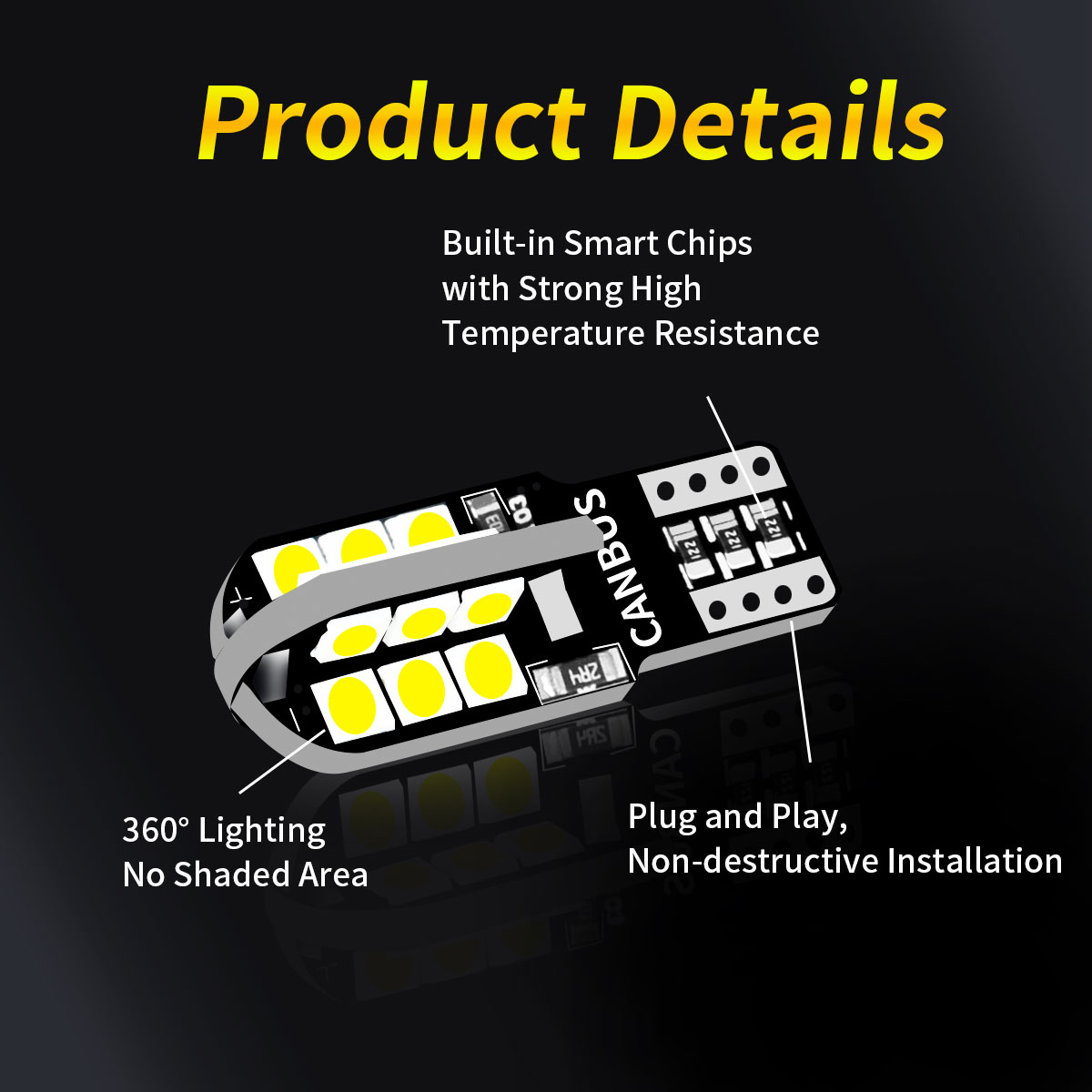 Car Signal Bulbs W5W WY5W 192  - Colour Changing Bulb recension och pris