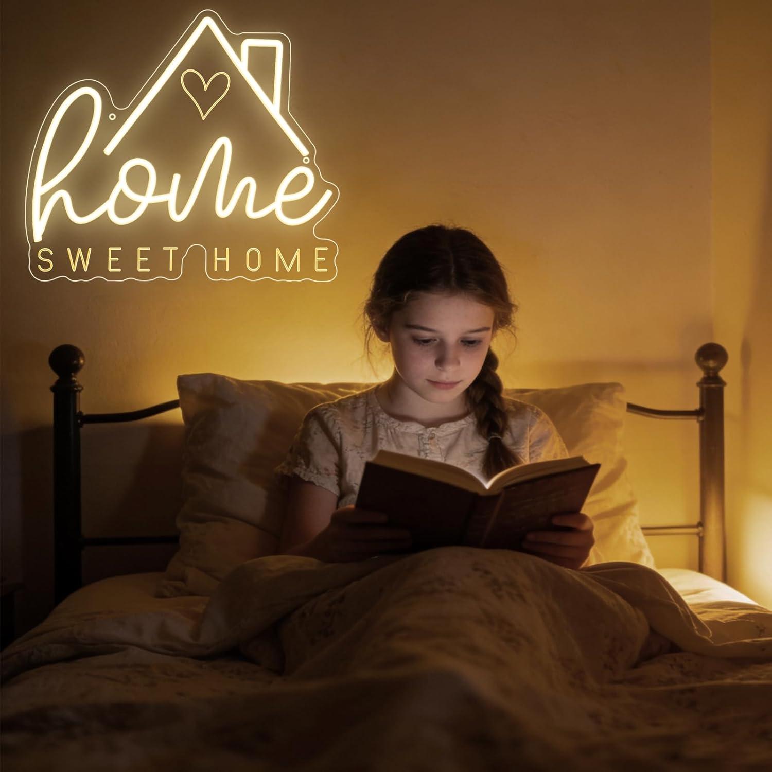 Sweet Home Neon Sign USB Dimma - Home Lighting And Decor recension och pris