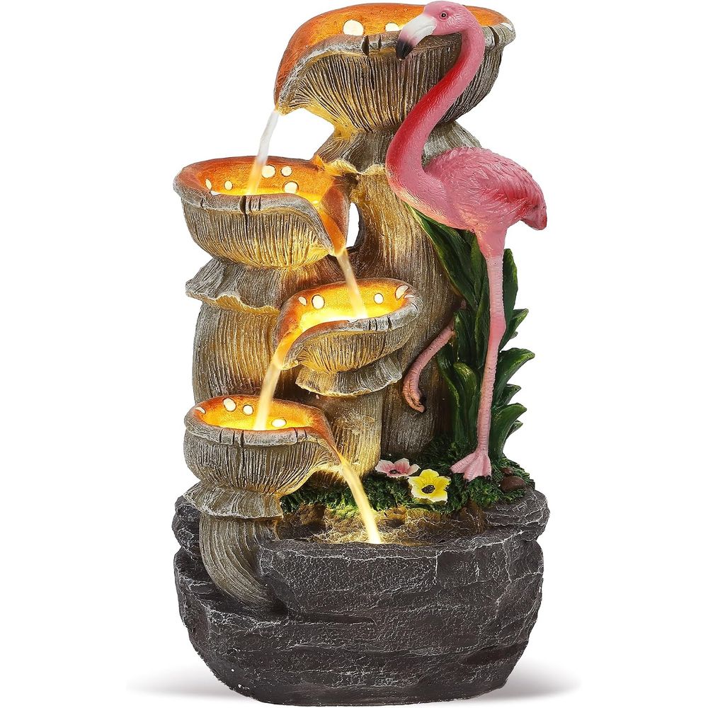 5 Tier Garden Waterfalls with  - Lighting Decoration Stand recension och pris