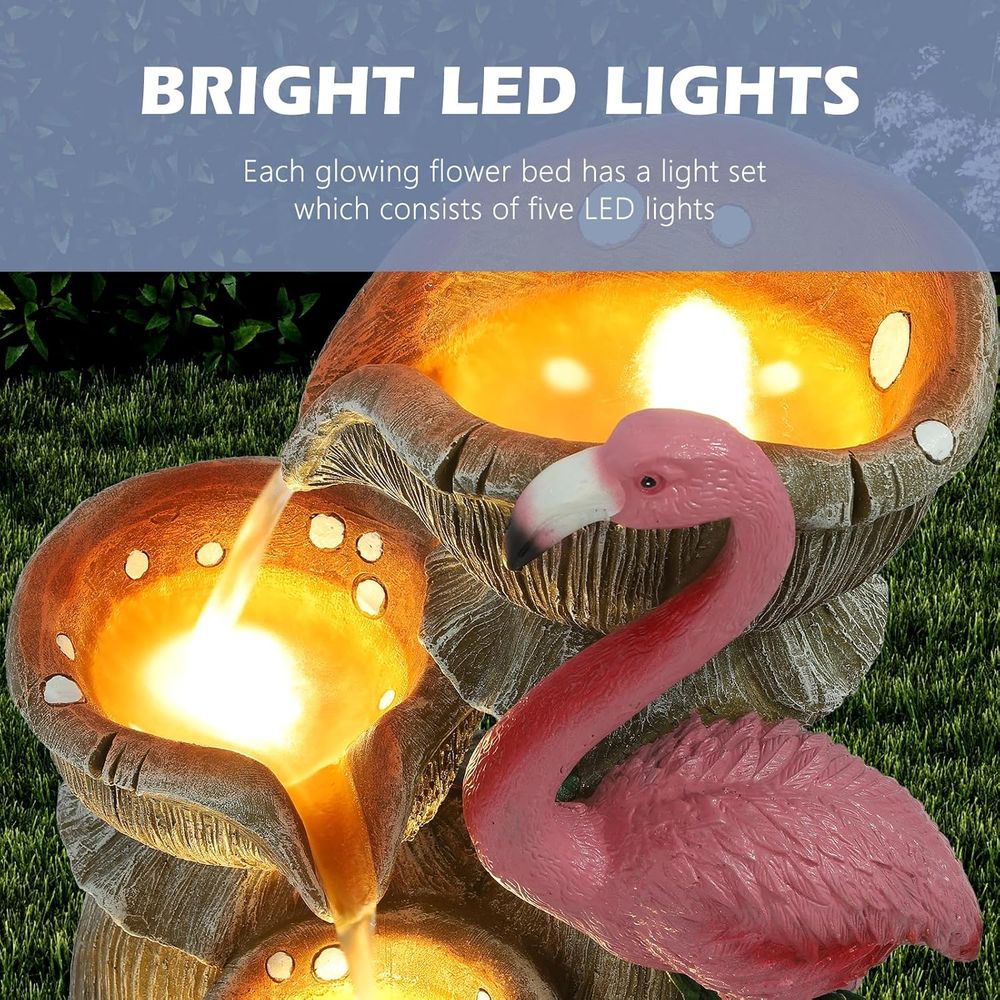 5 Tier Garden Waterfalls with  - Lighting Decoration Stand recension och pris