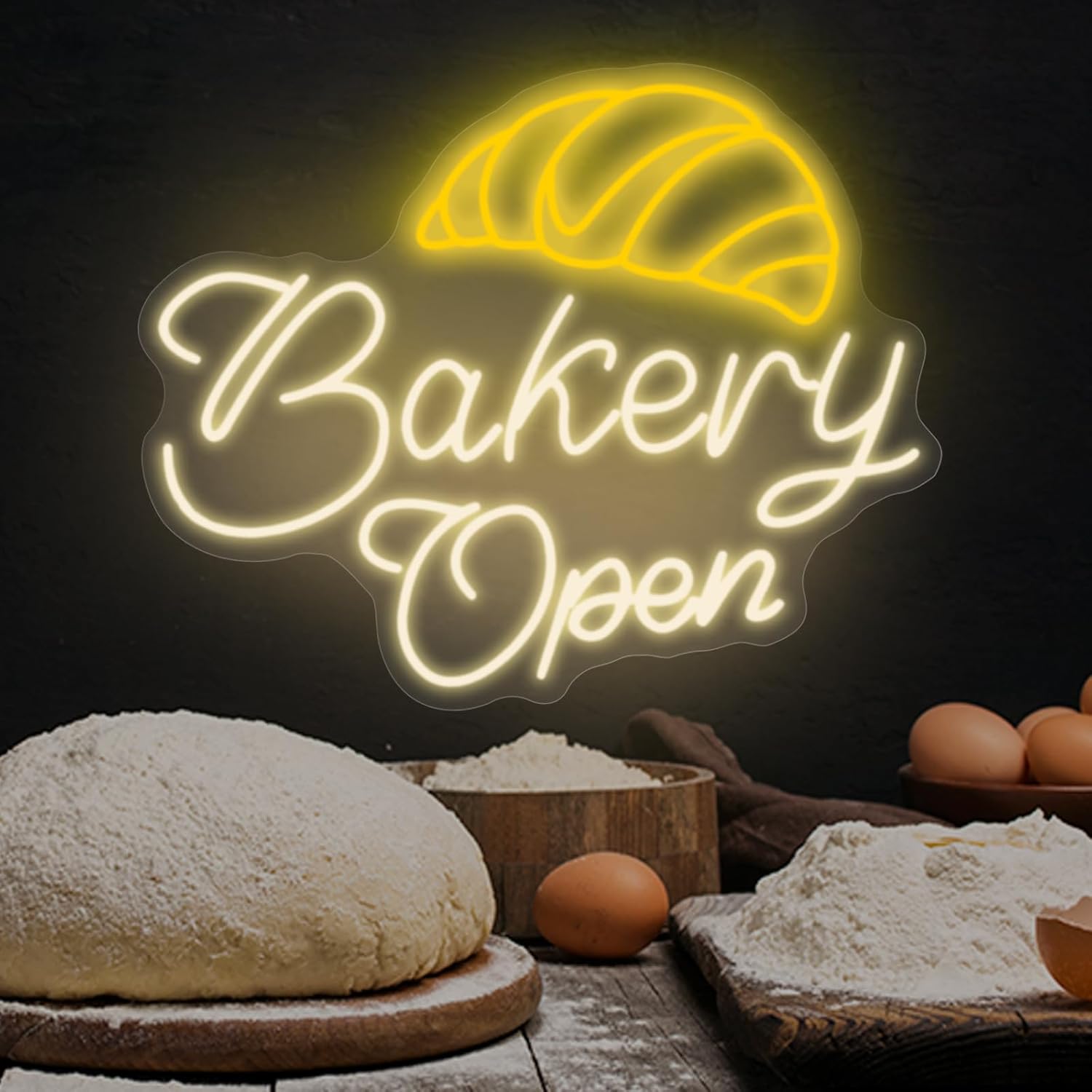 Bakery Open Neon Lights, Perfe - Bathroom Lighting Decor Ideas recension och pris