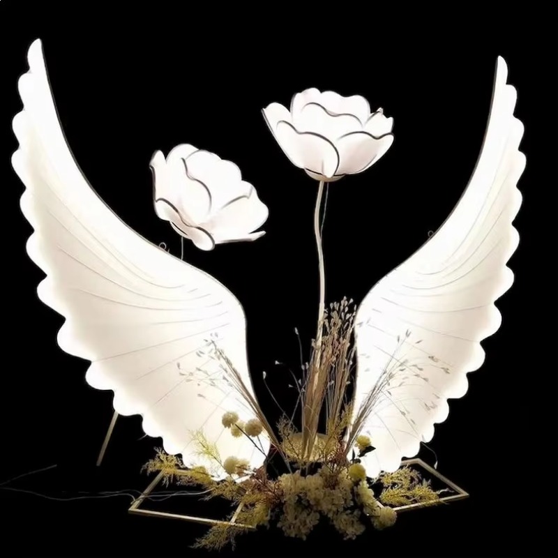 Glowing Angel Wings Light Prop - Lighting Decor Wedding recension och pris