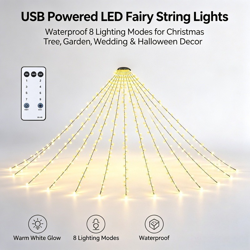 USB LED Fairy String Lights, W - Lighting Decor Wedding recension och pris