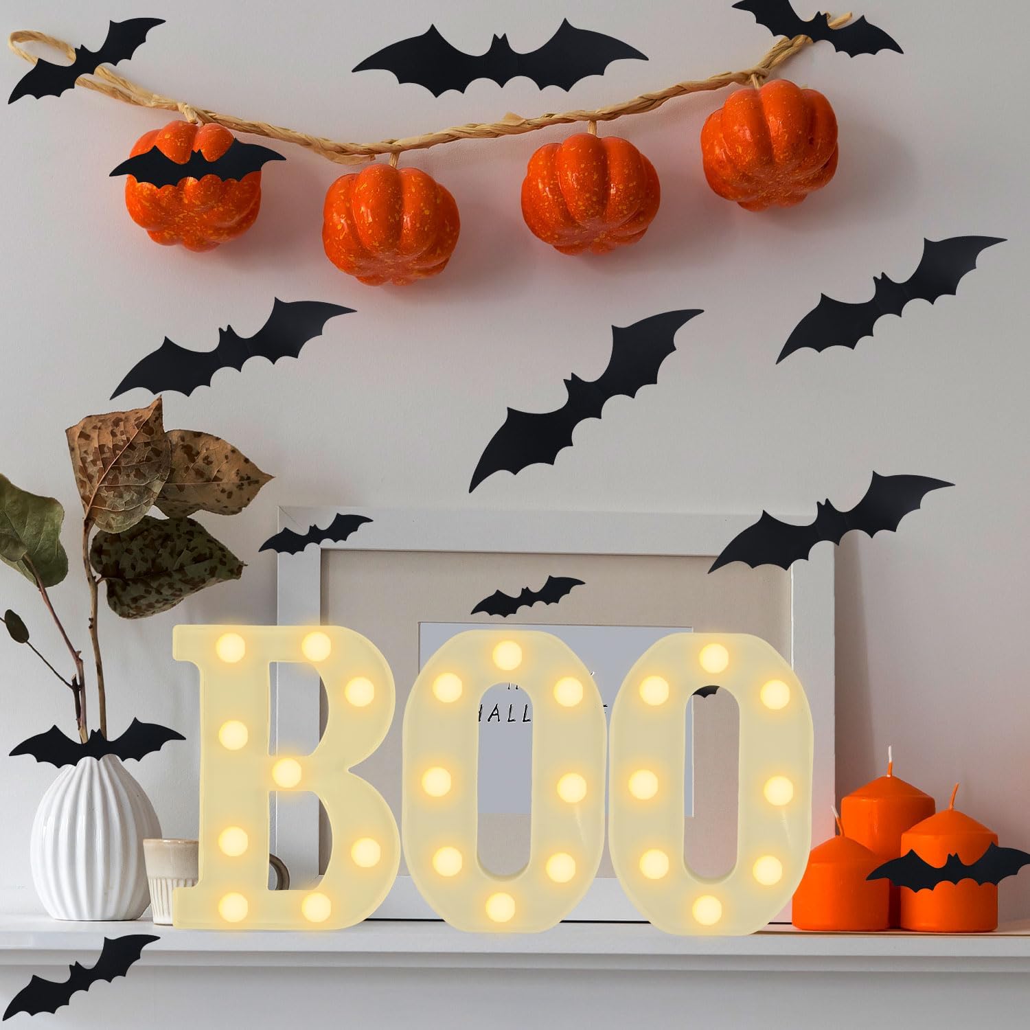 Halloween Decor Indoor-3 LED M - Light Up Letters Marquee recension och pris