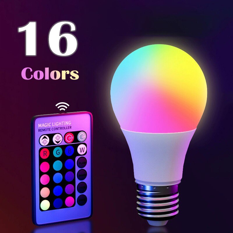 E27 220V 16 Colors RGB Bulb LE - Colour Changing Bulb recension och pris