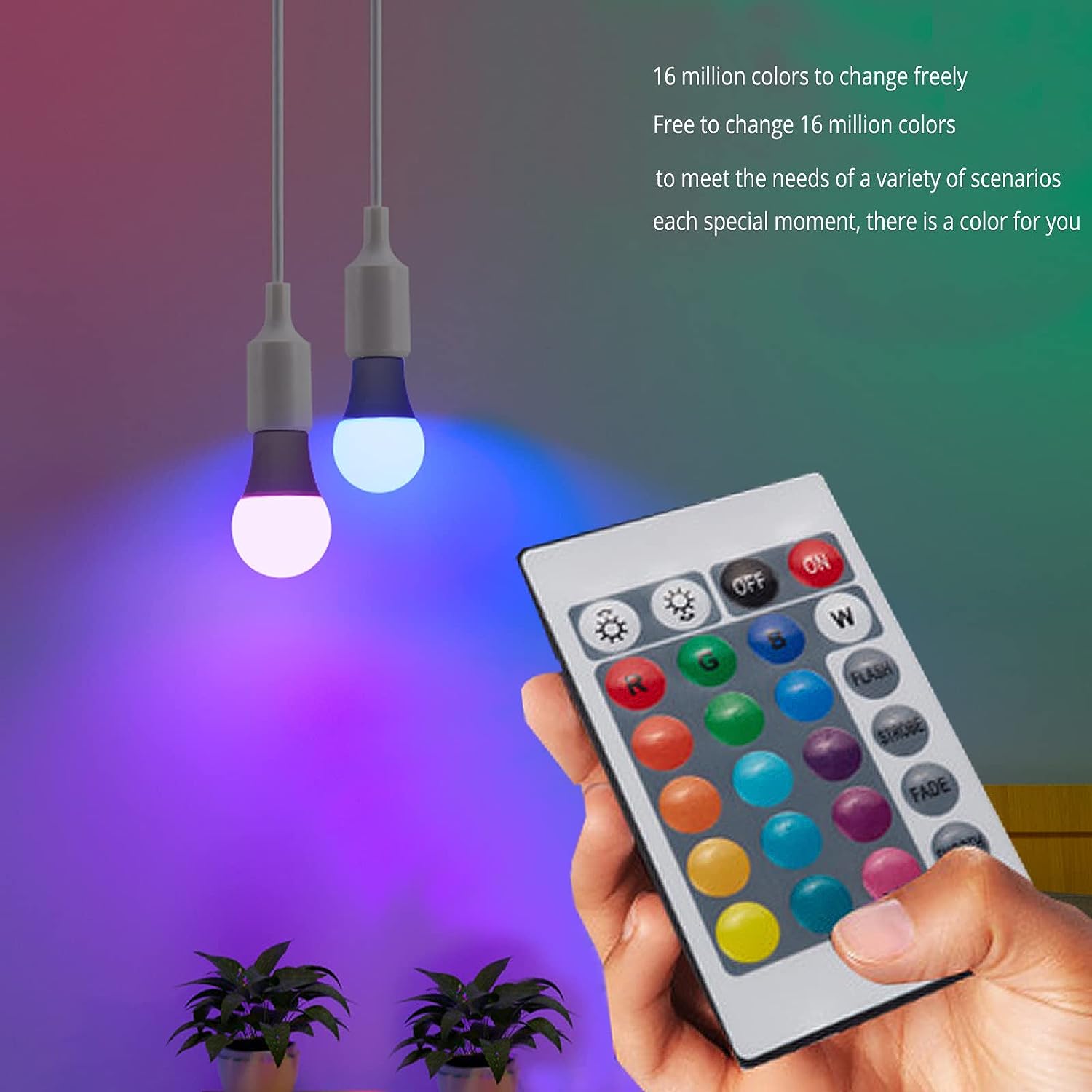 E27 220V 16 Colors RGB Bulb LE - Colour Changing Bulb recension och pris