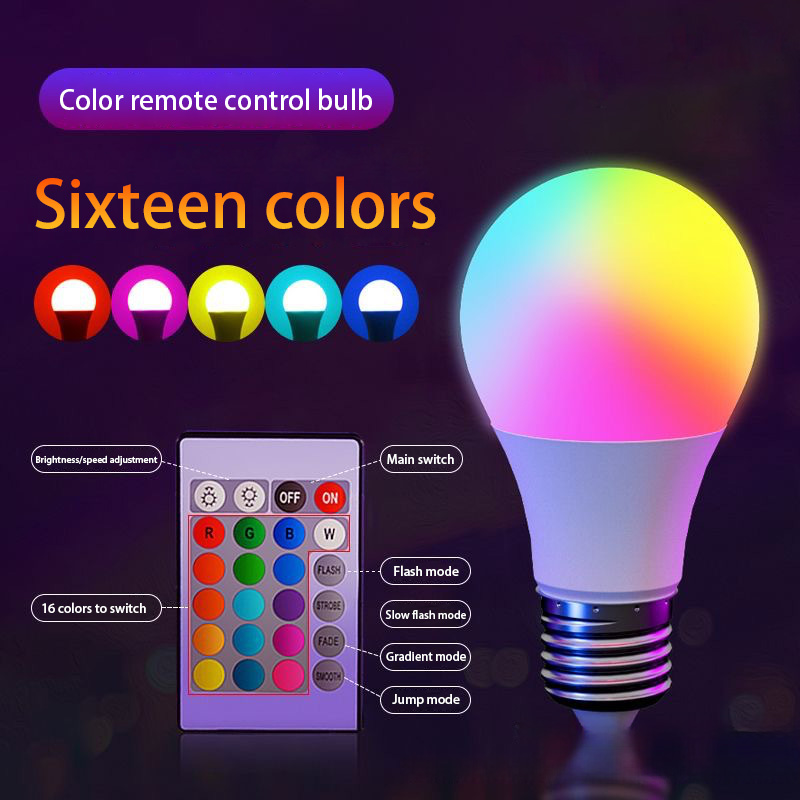 E27 220V 16 Colors RGB Bulb LE - Colour Changing Bulb recension och pris