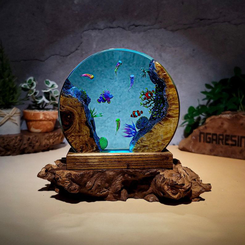 Ocean Aquarium Organism Resin  - Lighting Decor Wedding recension och pris