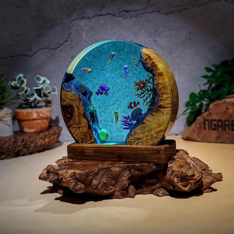 Ocean Aquarium Organism Resin  - Lighting Decor Wedding recension och pris