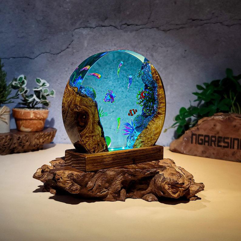 Ocean Aquarium Organism Resin  - Lighting Decor Wedding recension och pris