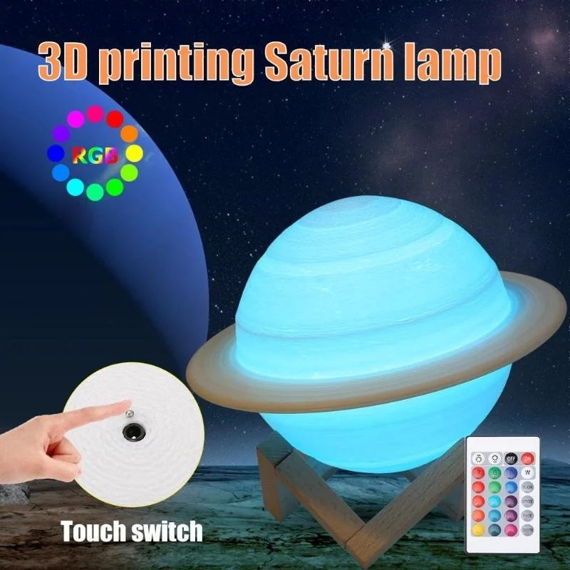 LED Night Light 3D Print Satur - Colour Changing Bulb recension och pris