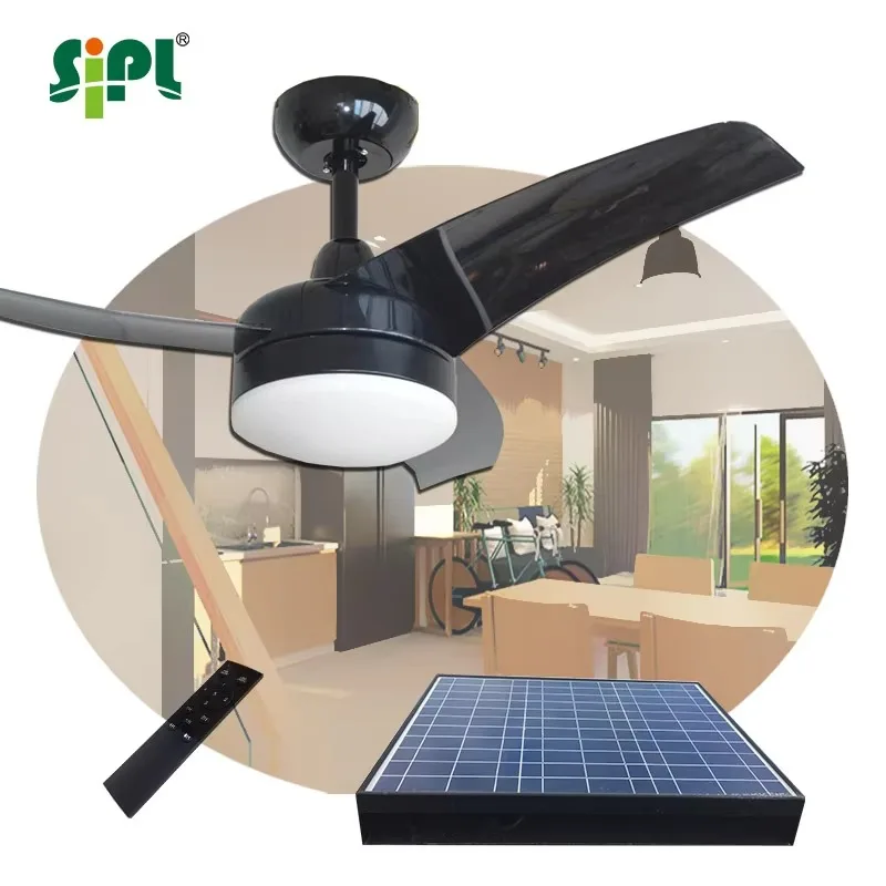 42'' Solar Ceiling Fan with LE - Homestead Lighting & Decor Oconomowoc recension och pris