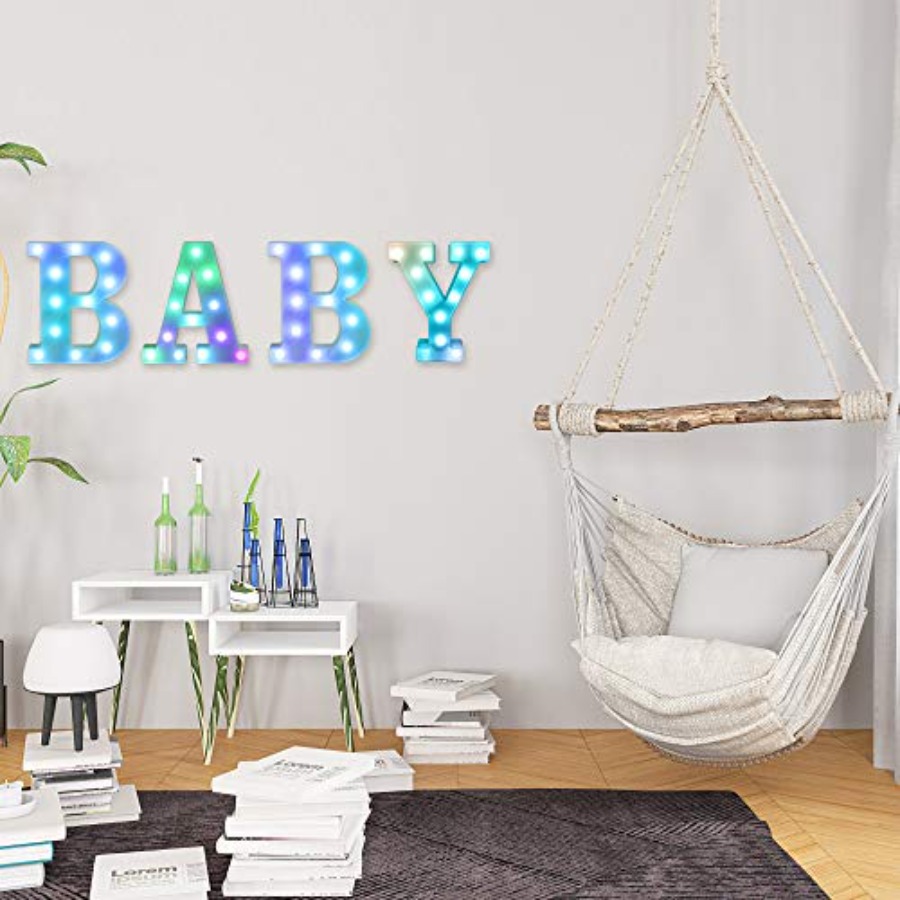 ful LED Letter Lights with Rem - Light Up Letters Marquee recension och pris