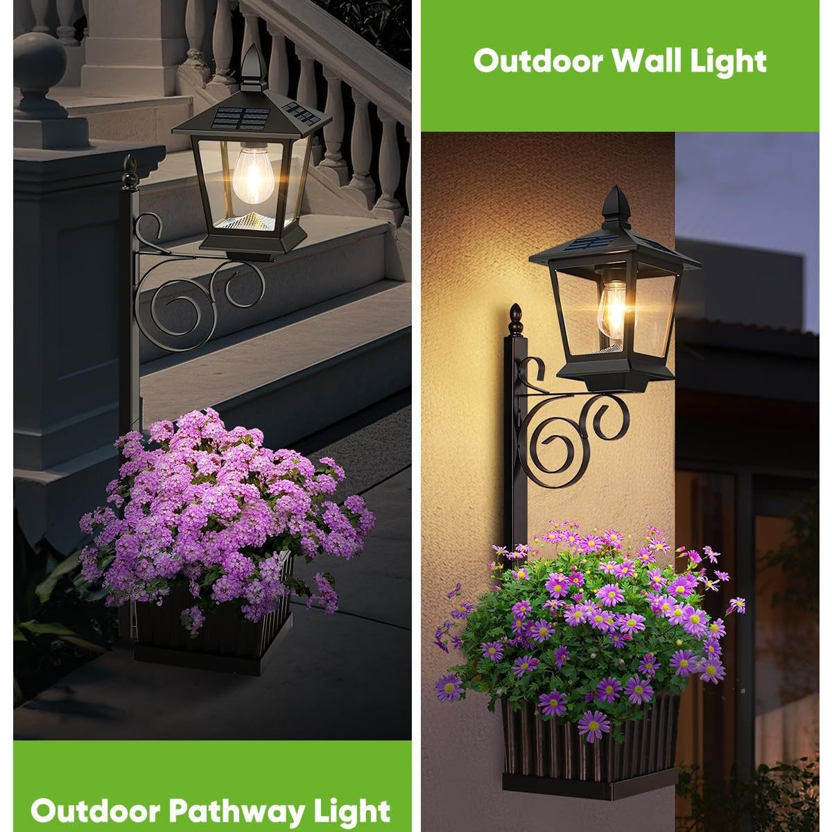 2 in 1 Solar Planter Lamp Wate - Lighting Decoration Stand recension och pris