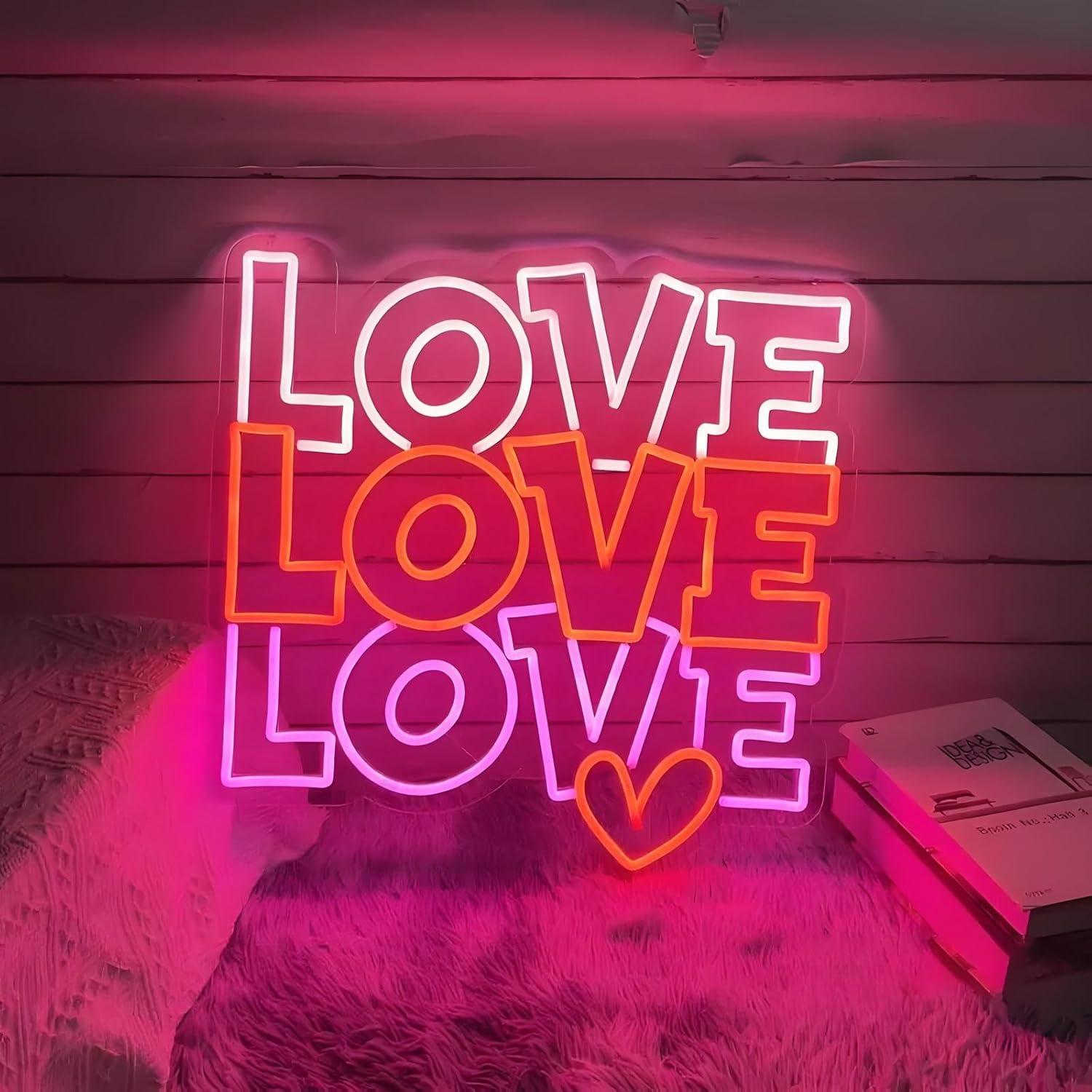Love Neon Sign USB Dimmable LE - Lighting Decor Wedding recension och pris