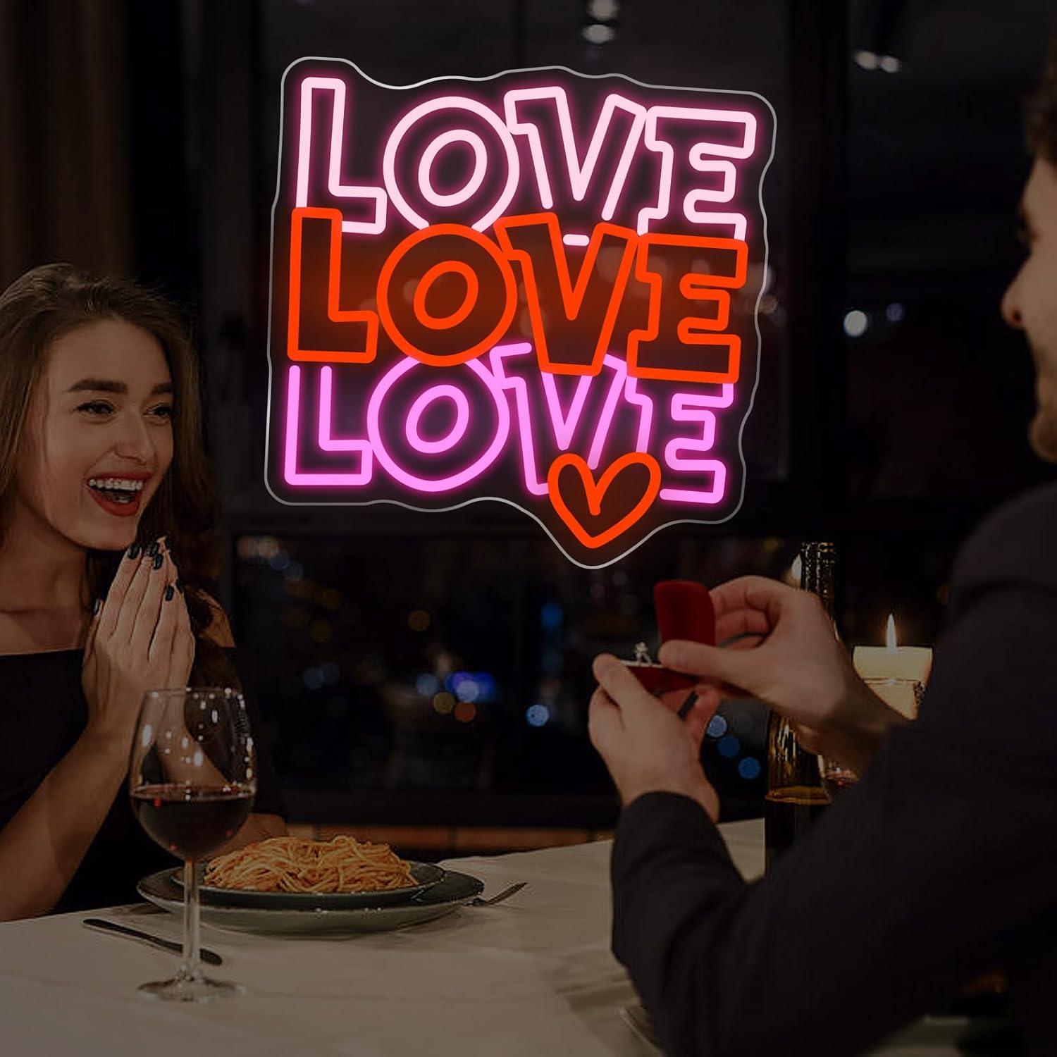 Love Neon Sign USB Dimmable LE - Lighting Decor Wedding recension och pris