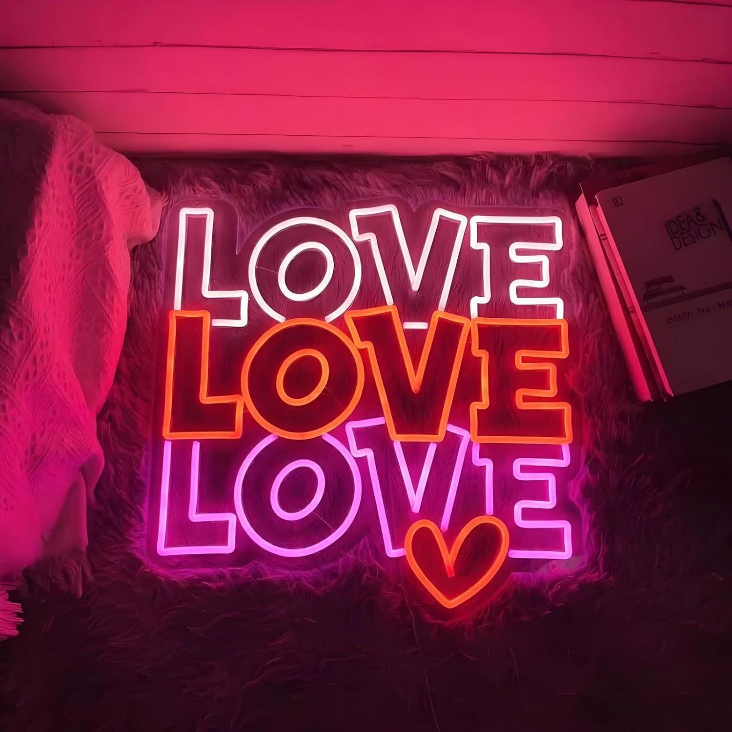 Love Neon Sign USB Dimmable LE - Lighting Decor Wedding recension och pris