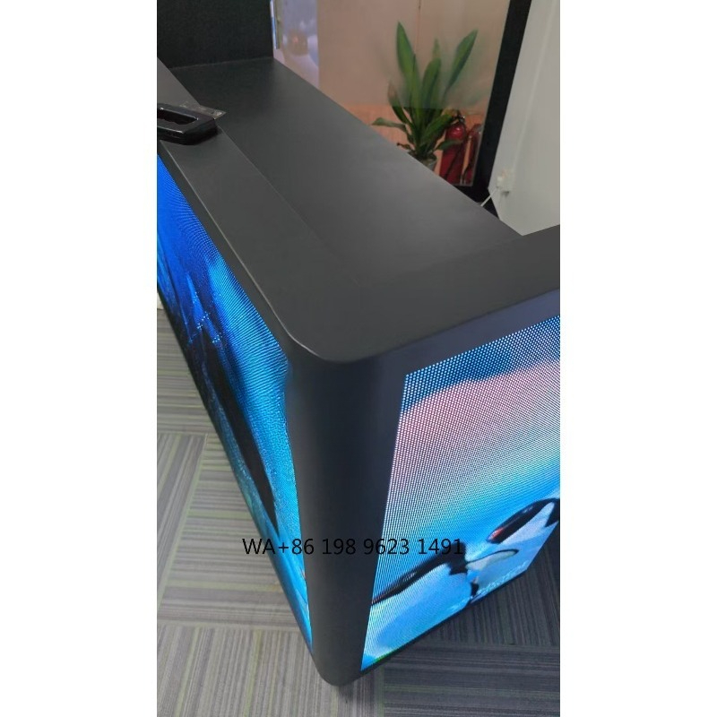 Portable DJ Booth Facade LED V - Lighting Decoration Stand recension och pris