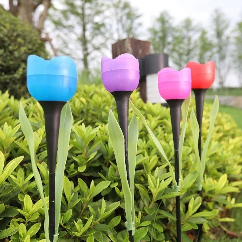 1Pcs Garden Tulip Flower Shape - Lighting Decoration Stand recension och pris