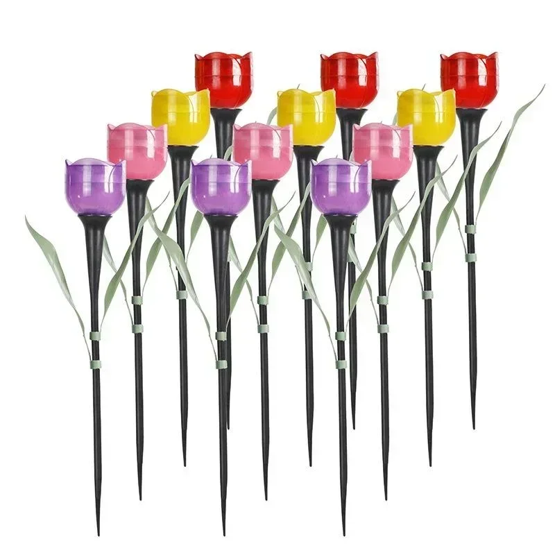 1Pcs Garden Tulip Flower Shape - Lighting Decoration Stand recension och pris