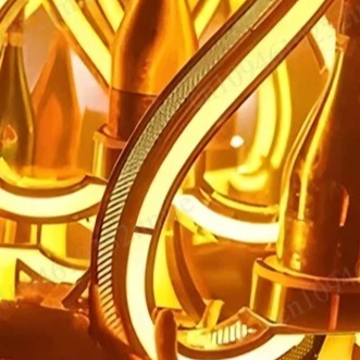 Iron Art LED Light Up Wine Bot - Lighting Decoration Stand recension och pris