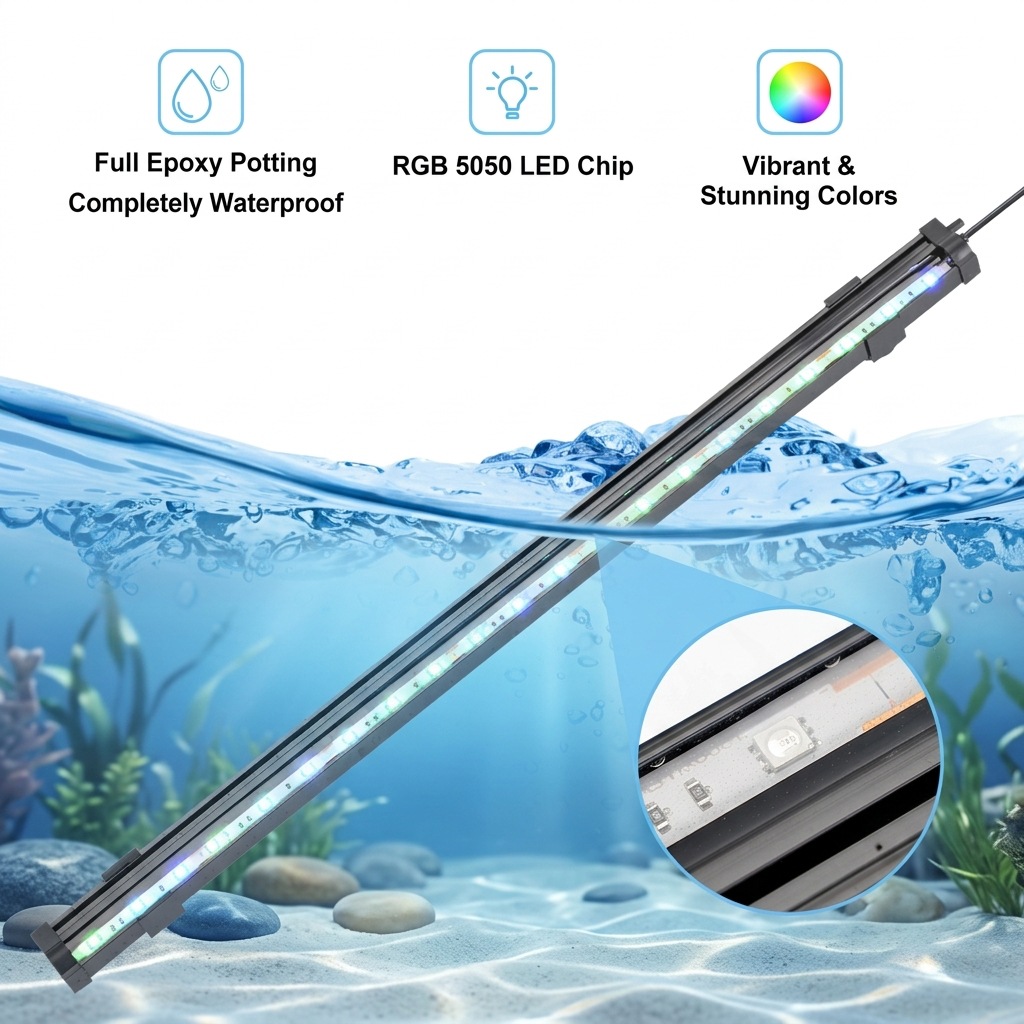 USB LED Aquarium Air Bubble Li - Colour Changing Bulb recension och pris